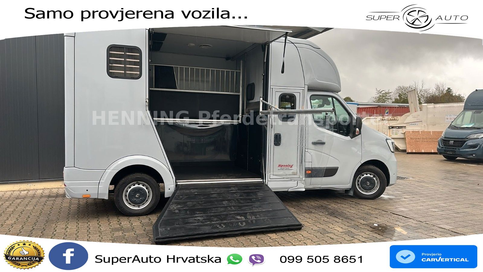 Renault Master Pfertransporter 6-Sitzer 179 KS