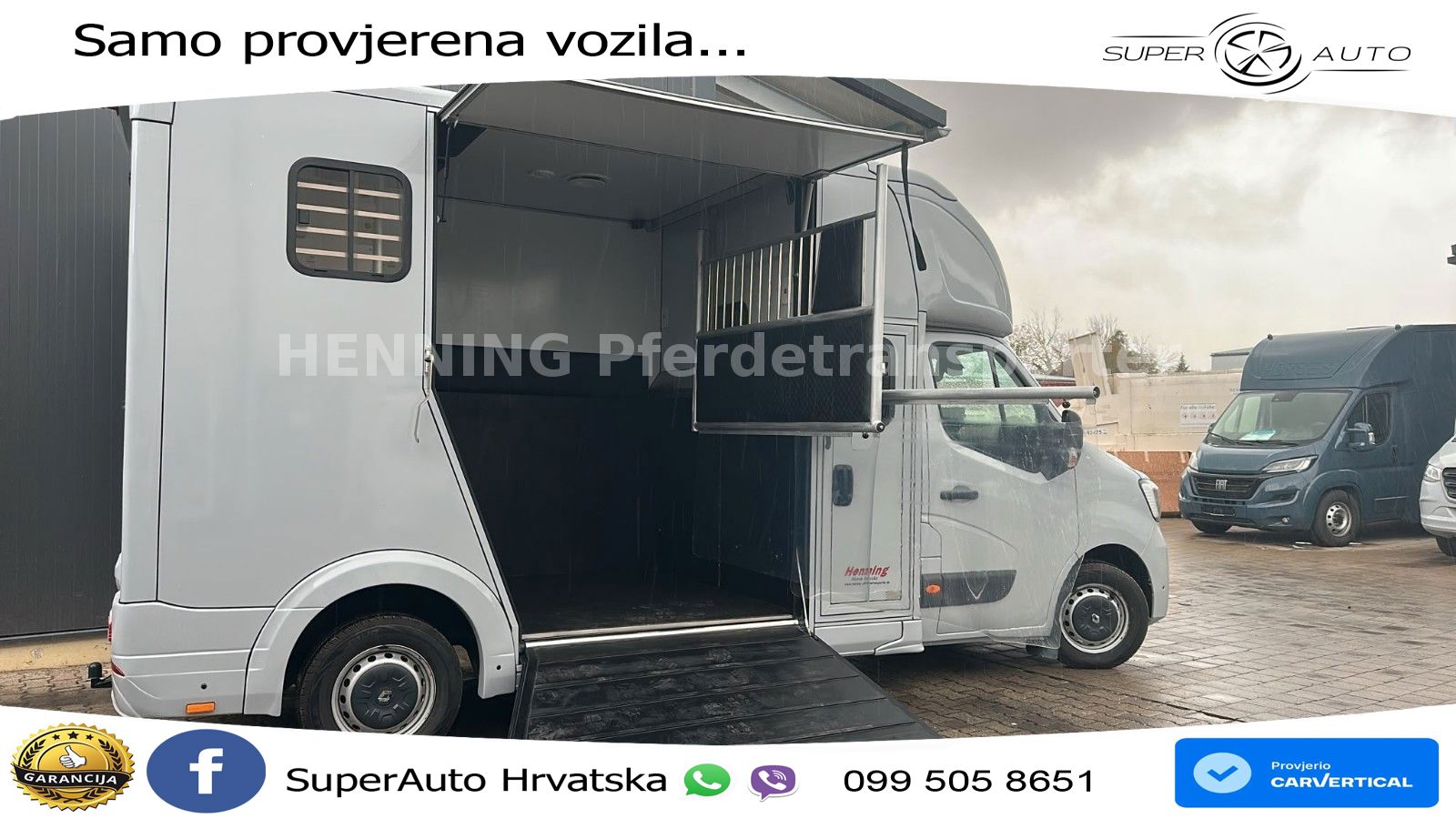 Renault Master Pfertransporter 6-Sitzer 179 KS