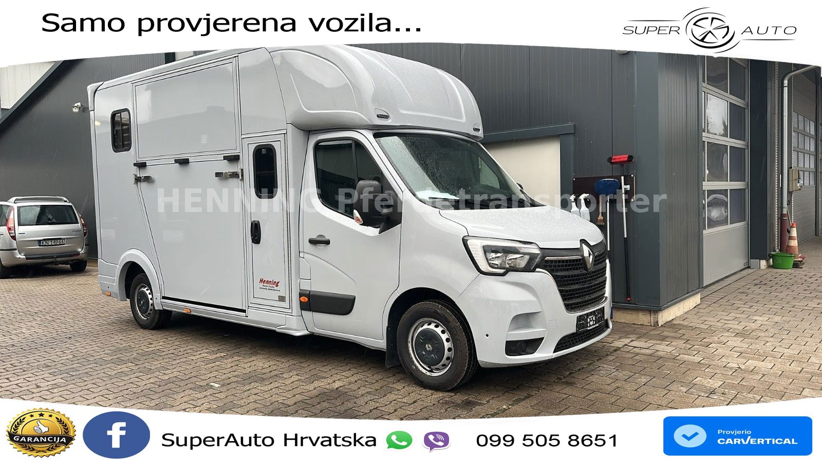 Renault Master Pfertransporter 6-Sitzer 179 KS