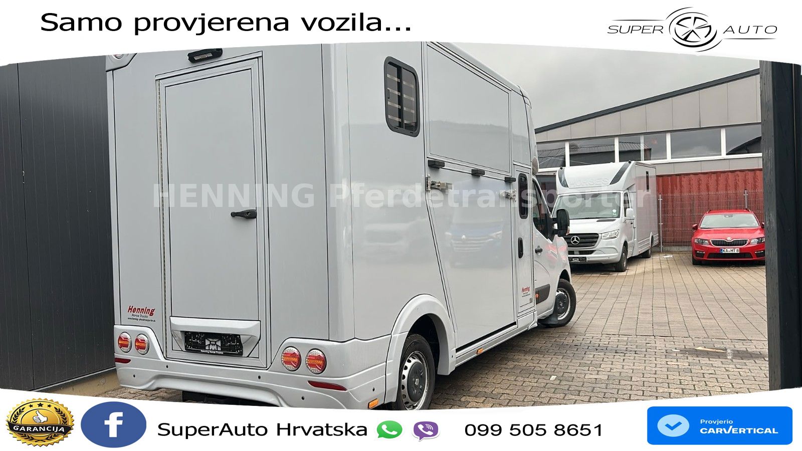 Renault Master Pfertransporter 6-Sitzer 179 KS