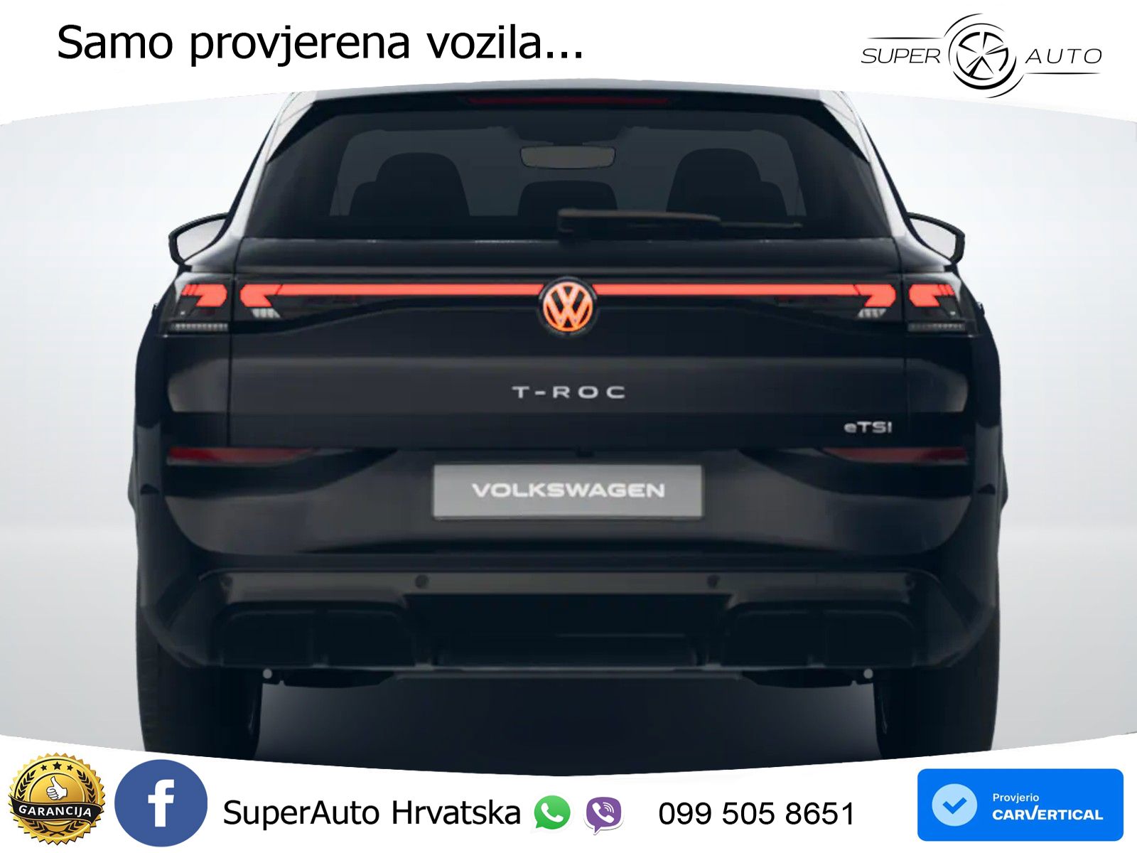 Volkswagen T-Roc 1.5 eTSI (150 KS)  DSG R-Line LED+GR SJED+ACC