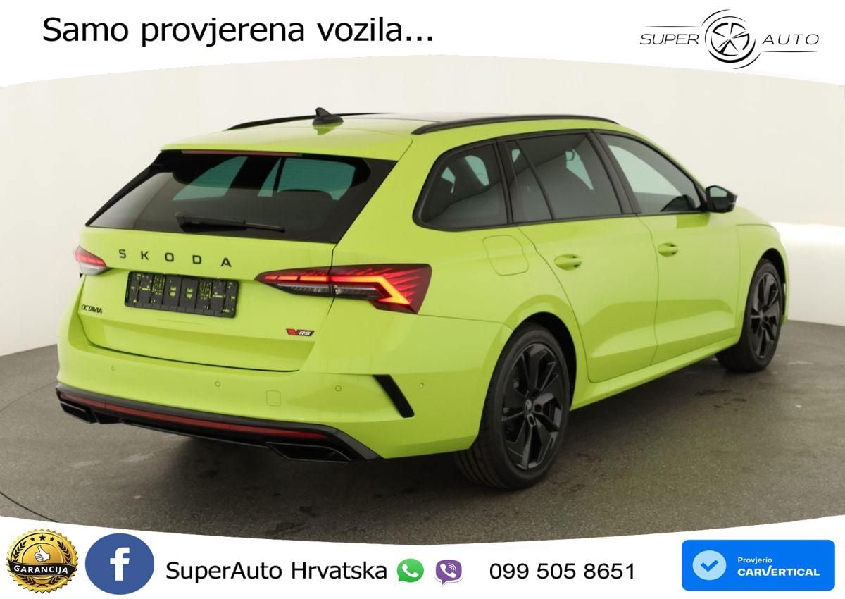 Škoda Octavia Combi RS 2.0 TSI (265 KS) DSG LED+GR SJED+ACC