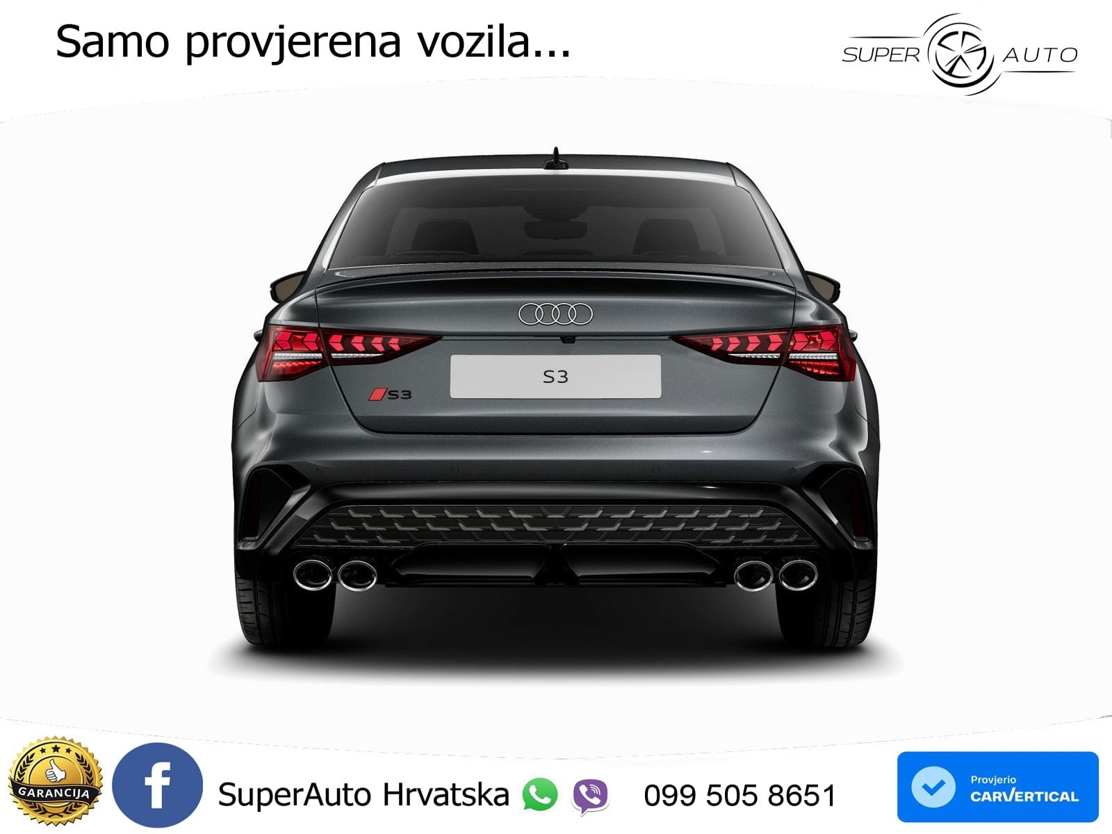 Audi S3 Limuzina 2.0 TFSI (333 KS) quattro S tronic LED+ACC