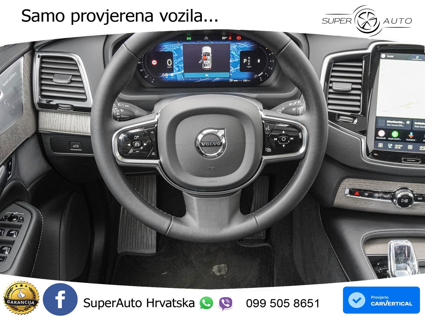 Volvo XC90 2.0 B5 Diesel AWD Automatic ACC+HEAD+4xGR SJED+360+PANO