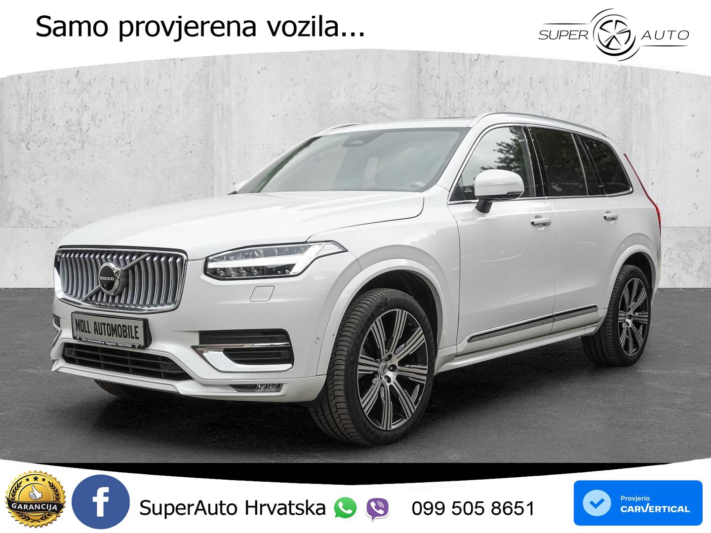 Volvo XC90 2.0 B5 Diesel AWD Automatic ACC+HEAD+4xGR SJED+360+PANO