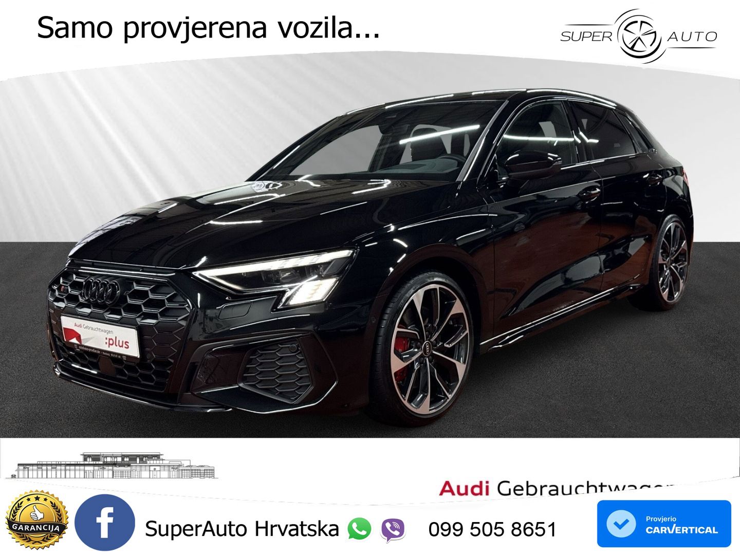 Audi S3 2.0 TFSI (310 KS) quattro S tronic MATRIX+GR SJED+KAM