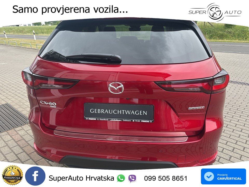 Mazda CX-60 3.3 e-Skyactiv D (254 KS) AWD Automatic MATRIX+GR SJED+KAM