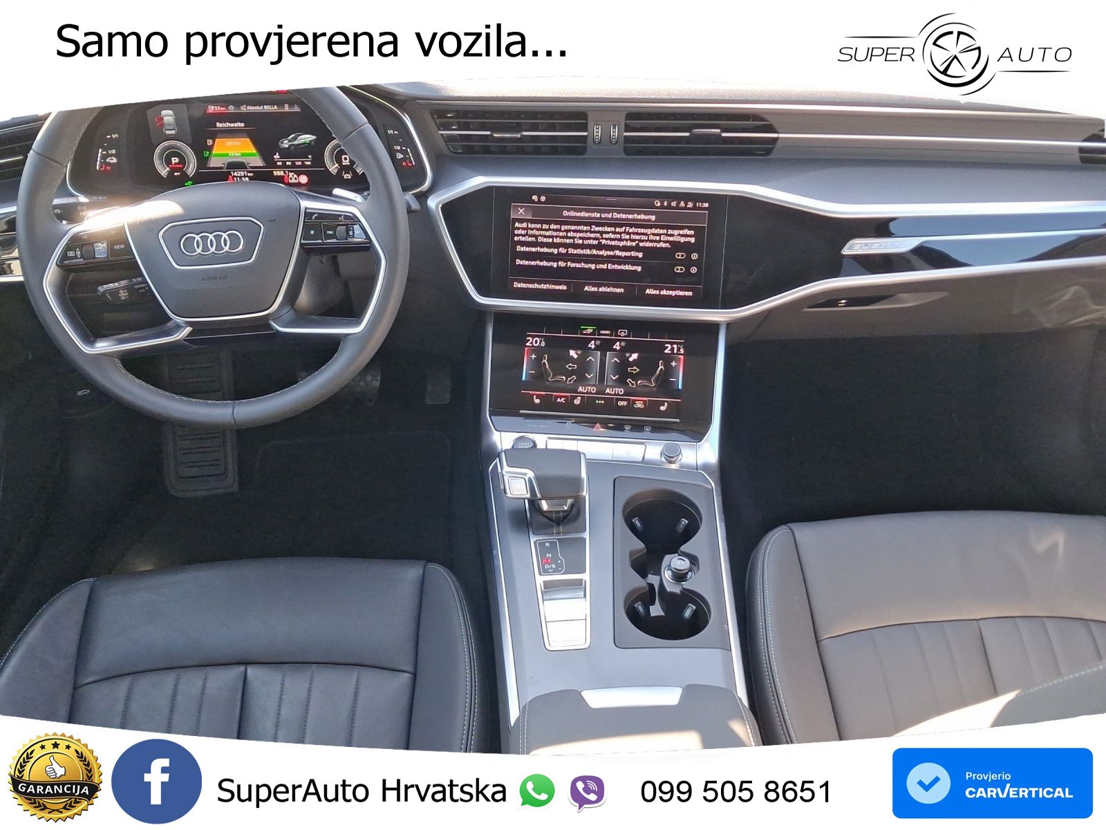 Audi A6 50 TFSIe (299 KS) quattro ultra S tronic S line LED+GR SJED+ACC