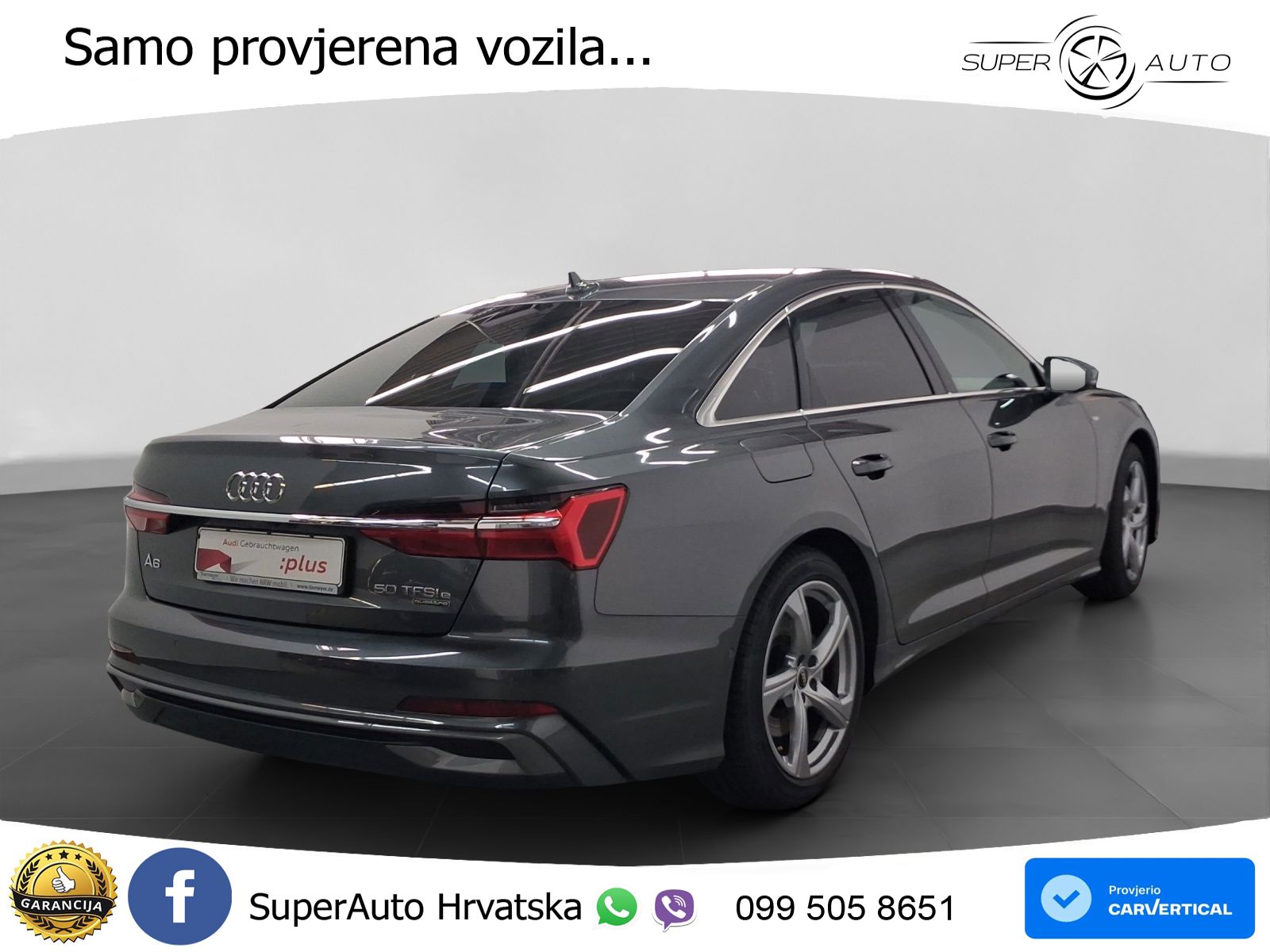 Audi A6 50 TFSIe (299 KS) quattro ultra S tronic S line LED+GR SJED+ACC