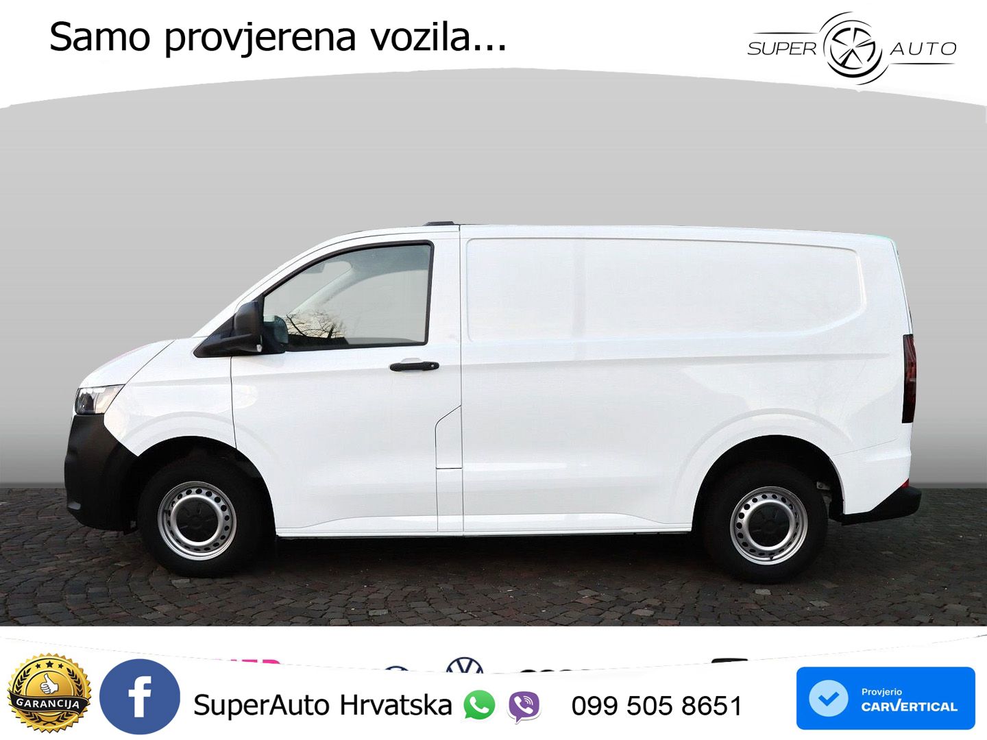 Volkswagen T7 Transporter 2.0TDI Kasten KR AHK Klima ACC Ca 110 KS