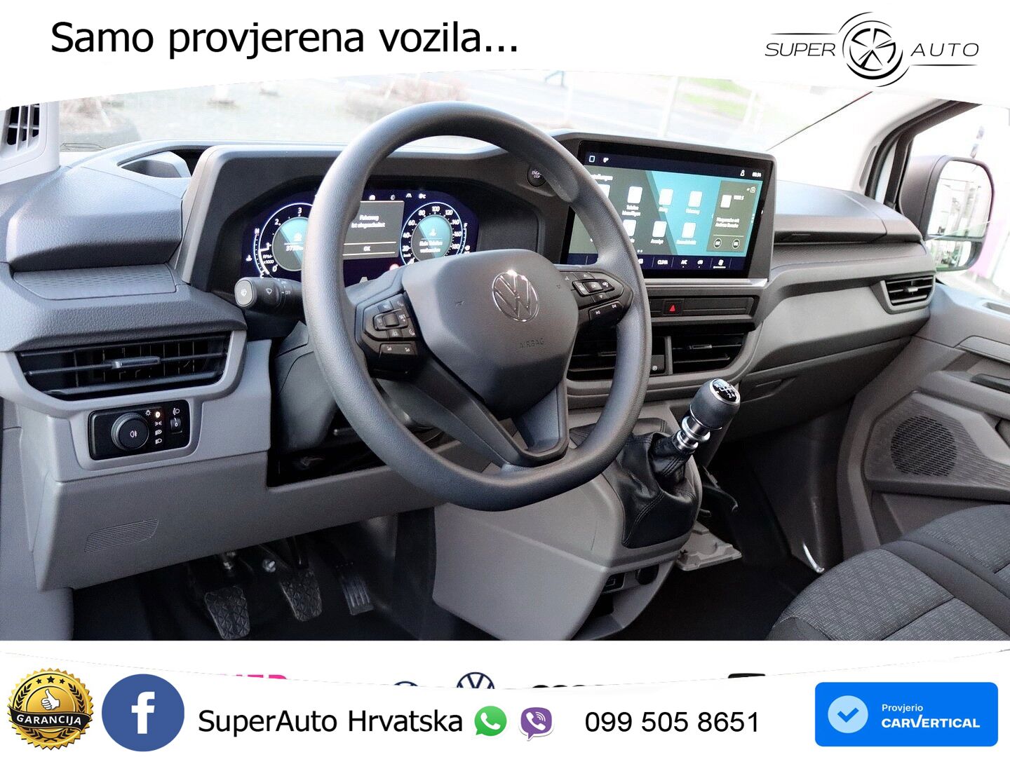 Volkswagen T7 Transporter 2.0TDI Kasten KR AHK Klima ACC Ca 110 KS