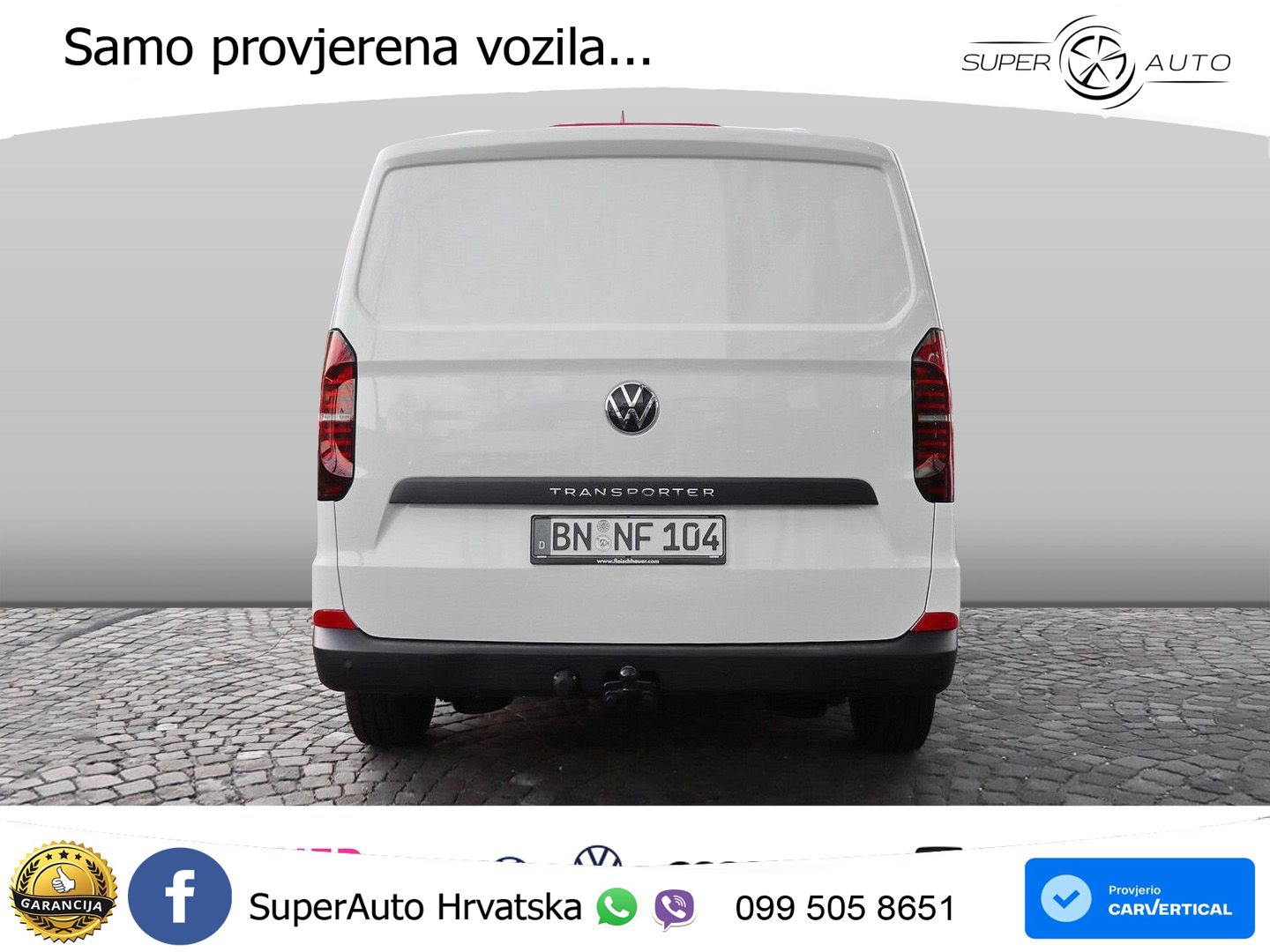 Volkswagen T7 Transporter 2.0TDI Kasten KR AHK Klima ACC Ca 110 KS