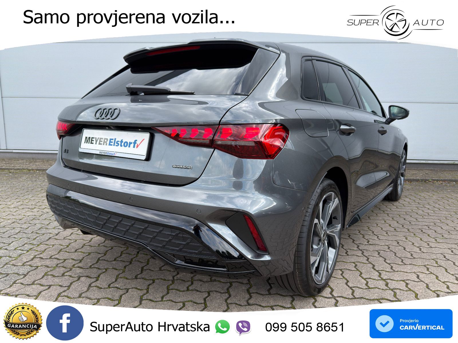 Audi A3 Sportback 40 TFSI (204 KS) quattro S tronic S line MATRIX+GR SJED+KAM
