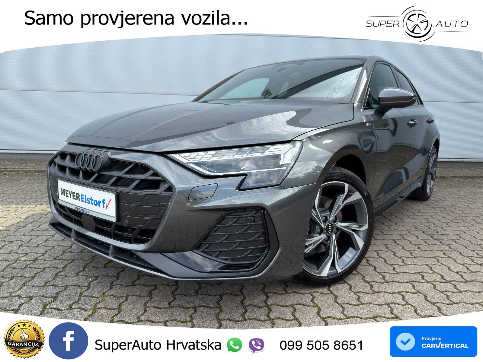Audi A3 Sportback 40 TFSI (204 KS) quattro S tronic S line MATRIX+GR SJED+KAM
