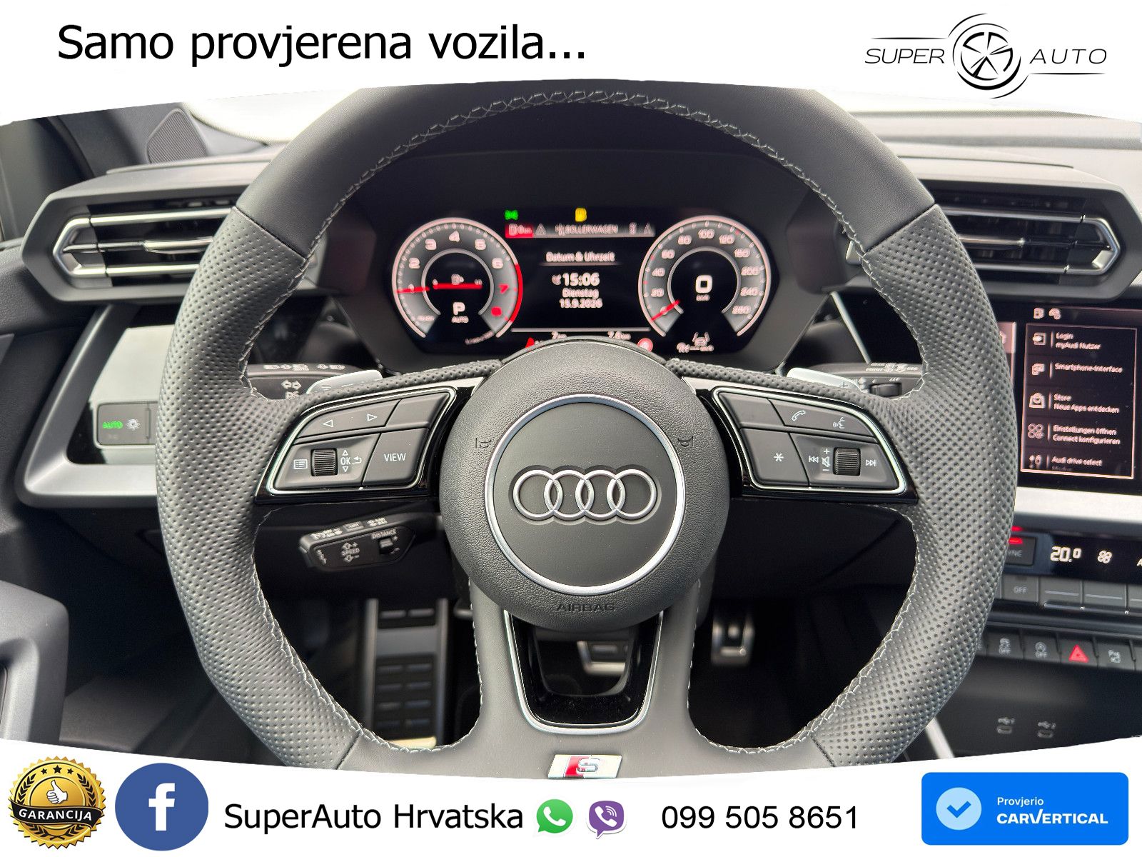 Audi A3 Sportback 40 TFSI (204 KS) quattro S tronic S line MATRIX+GR SJED+KAM