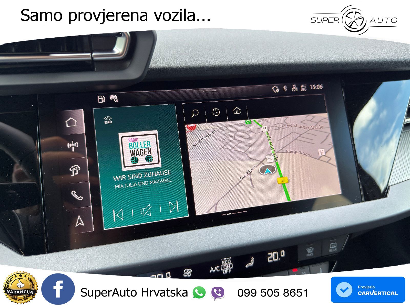 Audi A3 Sportback 40 TFSI (204 KS) quattro S tronic S line MATRIX+GR SJED+KAM