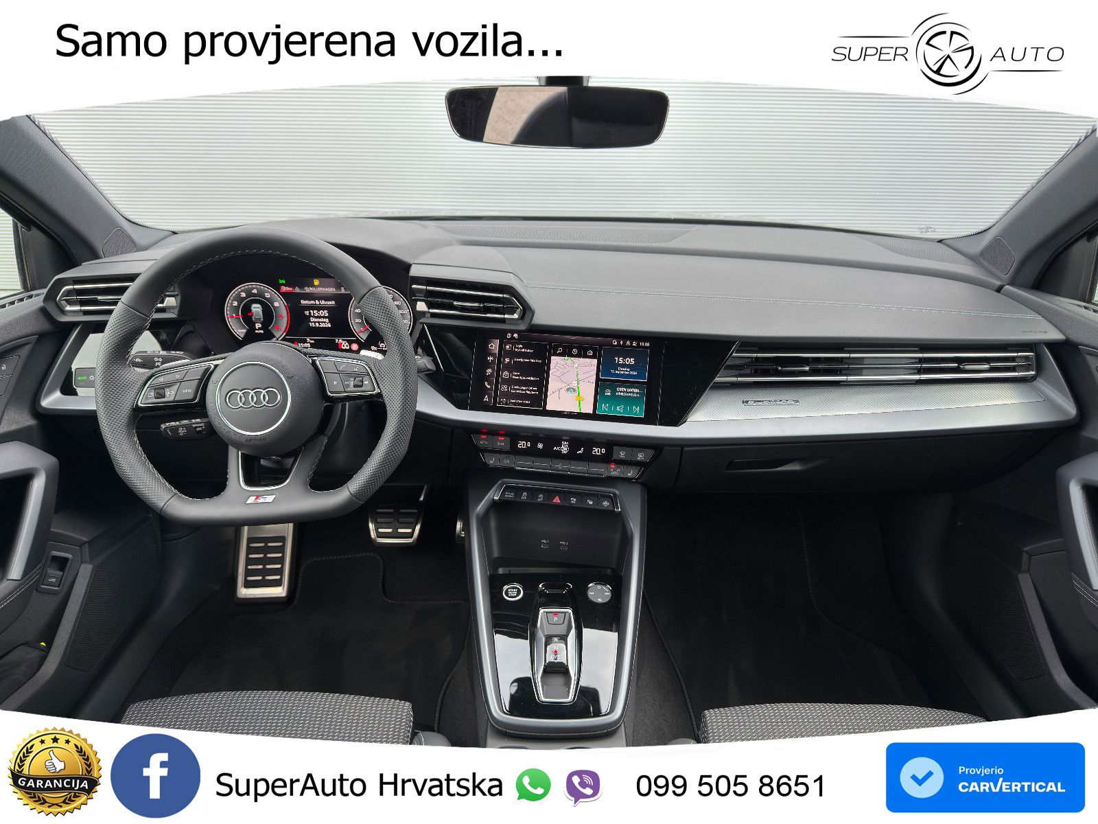 Audi A3 Sportback 40 TFSI (204 KS) quattro S tronic S line MATRIX+GR SJED+KAM