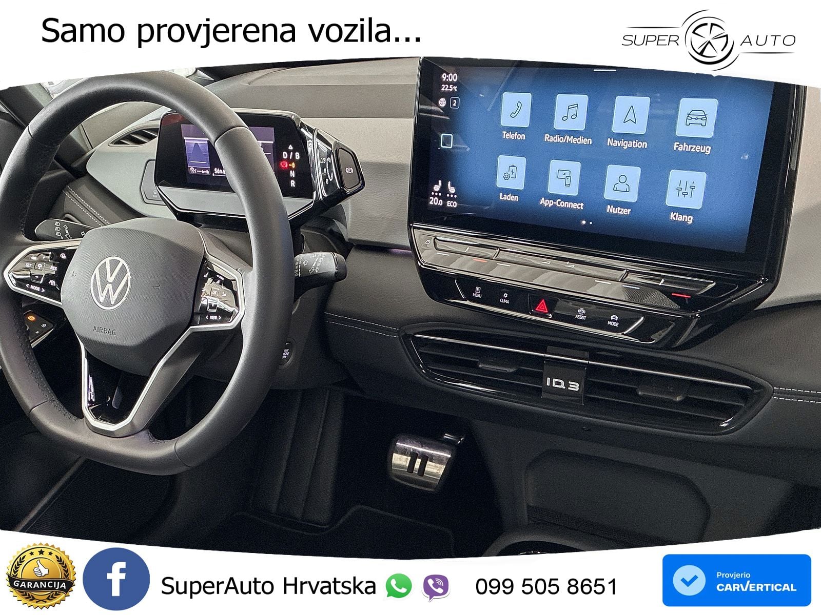 Volkswagen ID.3 Pro 62 kWh (204 KS) LED+GR SJED+ACC