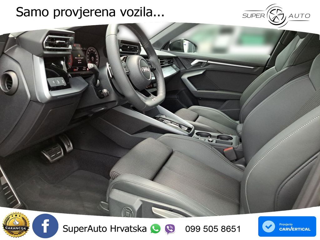 Audi A3 Sportback 40 TFSI (204 KS) quattro S tronic S line LED+GR SJED+ACC