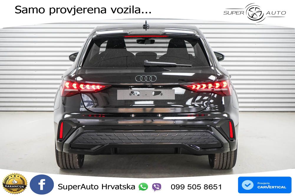 Audi A3 Sportback 40 TFSI (204 KS) quattro S tronic MATRIX+GR SJED+KAM