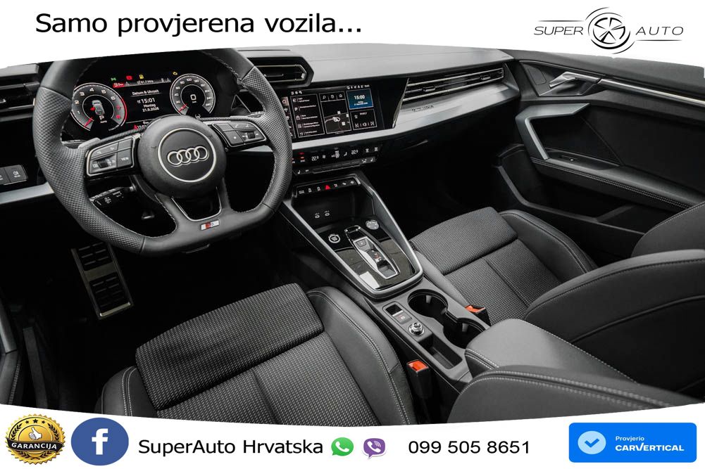 Audi A3 Sportback 40 TFSI (204 KS) quattro S tronic MATRIX+GR SJED+KAM