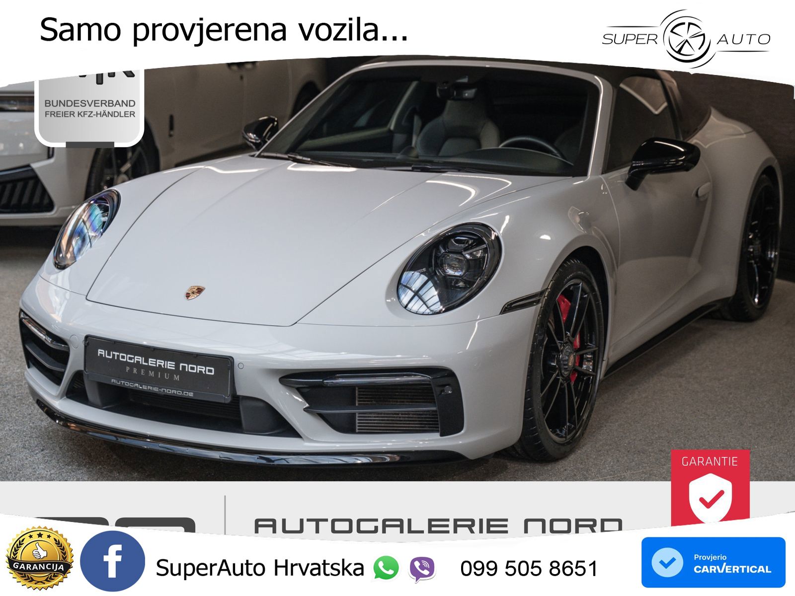 Porsche 911 Targa 4 GTS 3.0 (480 KS) PDK MATRIX+GR SJED+KAM