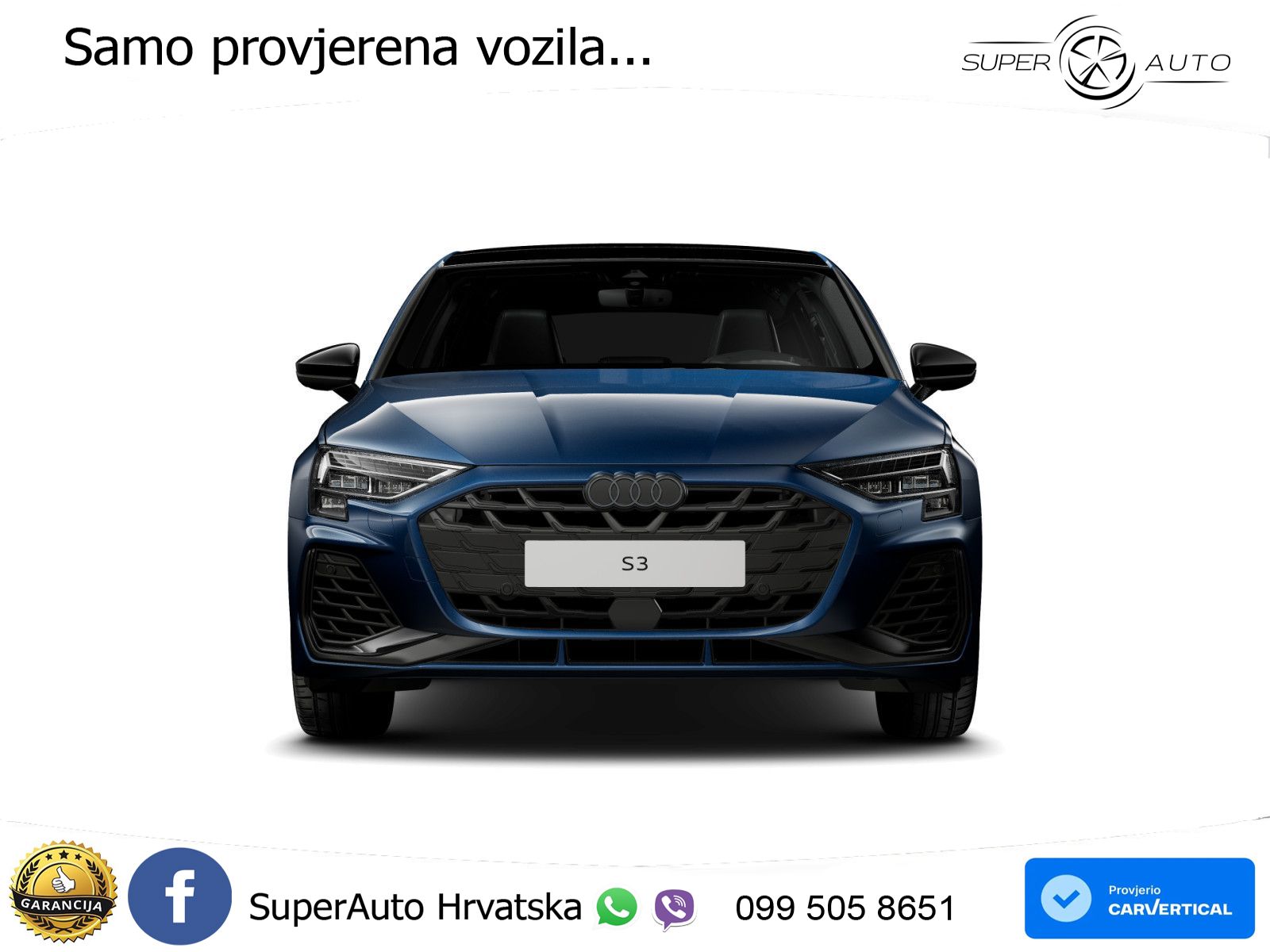 Audi S3 2.0 TFSI (333 KS) quattro S tronic MATRIX+GR SJED+KAM