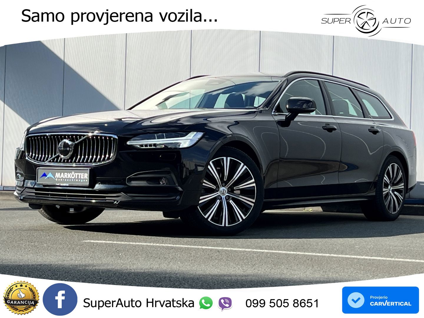 Volvo V90 2.0 B4 Automatic LED+GR SJED+ACC