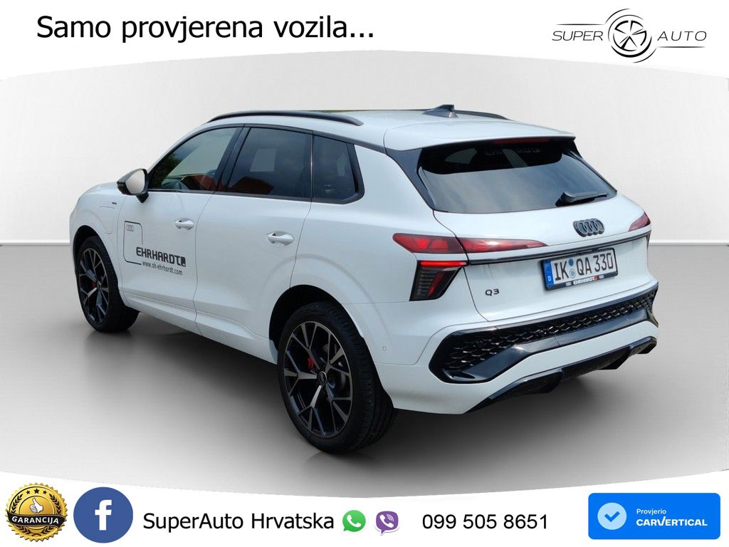 Audi Q3 1.5 TFSIe (272 KS) S tronic S line MATRIX+GR SJED+KAM
