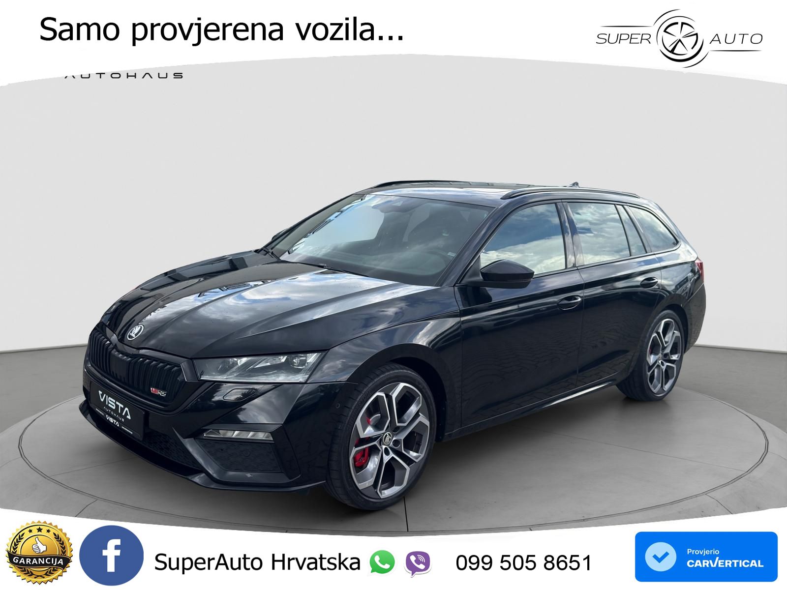 Škoda Octavia Combi RS 2.0 TSI (245 KS) DSG LED+GR SJED+ACC