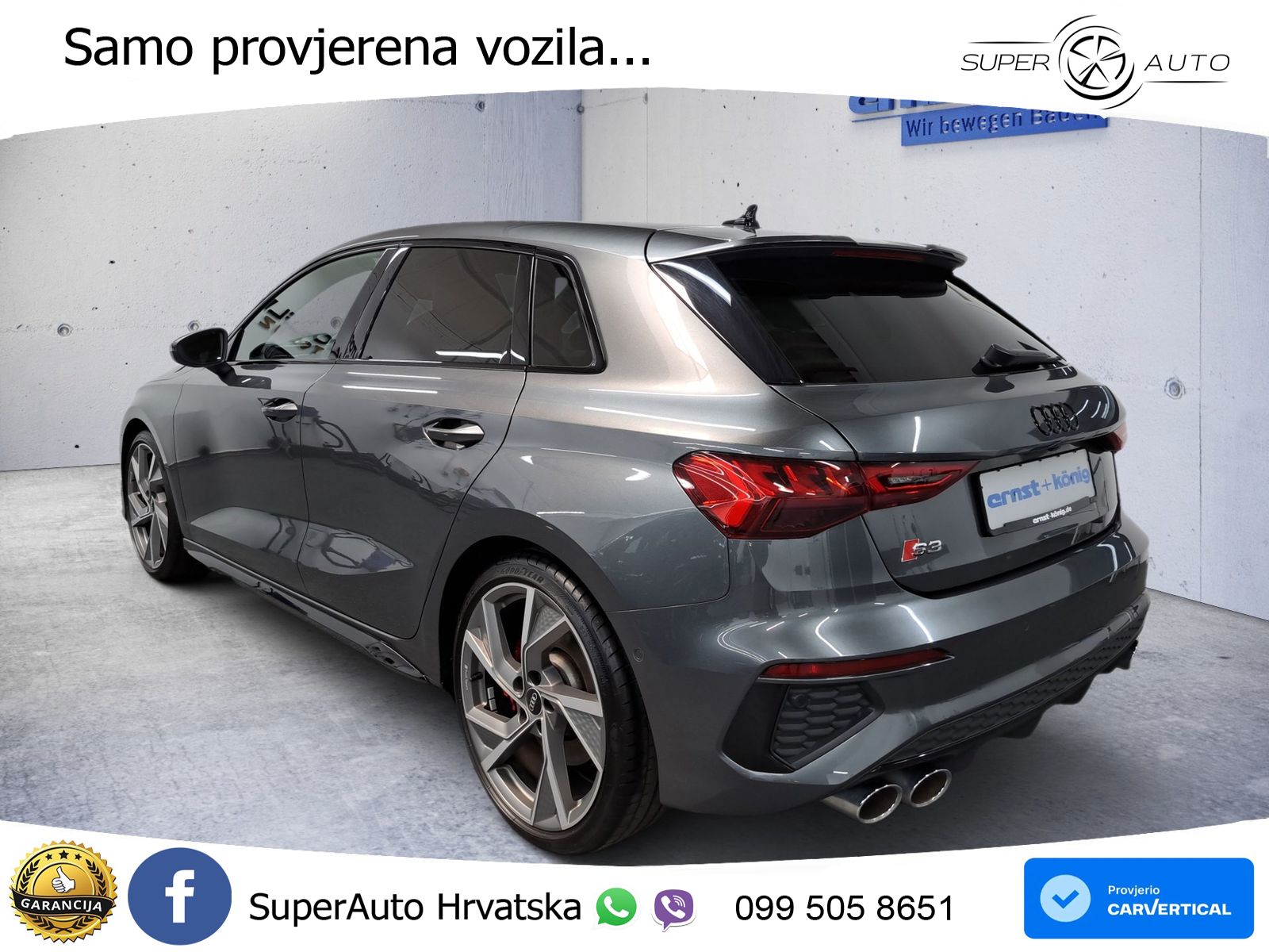 Audi S3 2.0 TFSI (310 KS) quattro S tronic LED+GR SJED+ACC