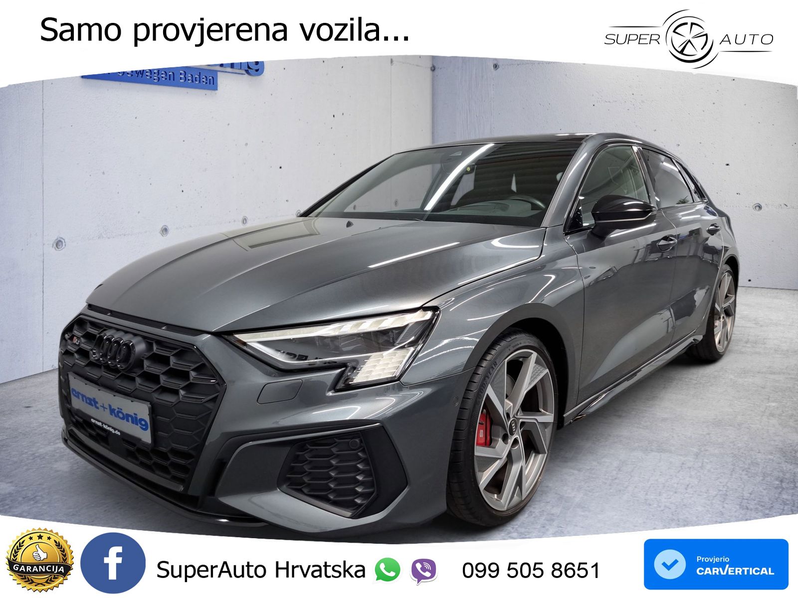 Audi S3 2.0 TFSI (310 KS) quattro S tronic LED+GR SJED+ACC