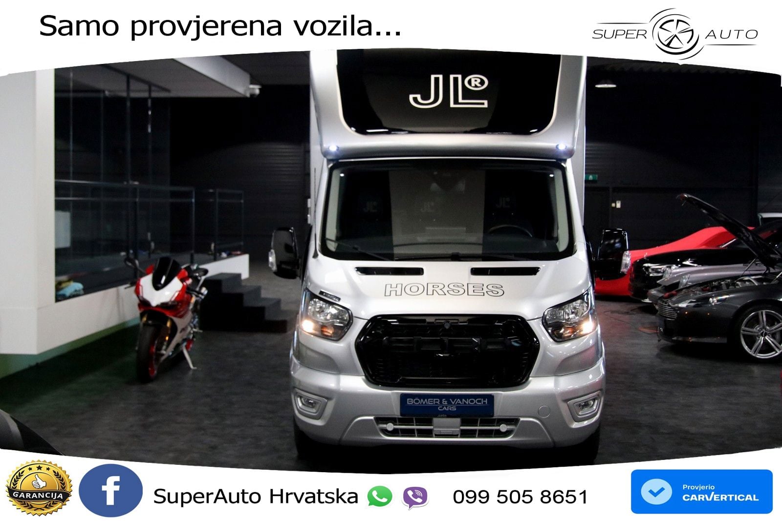 Ford Transit 350 L3 JL Exklusive Pferdetransport 2025 170 KS