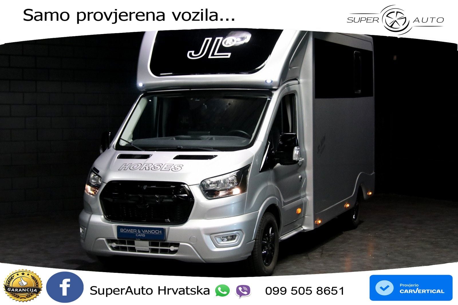 Ford Transit 350 L3 JL Exklusive Pferdetransport 2025 170 KS