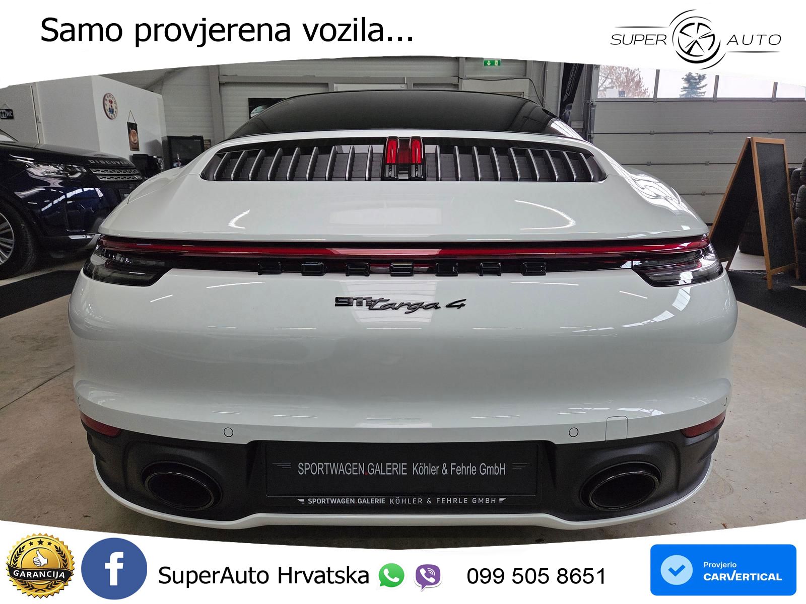 Porsche 911 Targa 4 3.0 (385 KS) PDK LED+GR SJED+ACC
