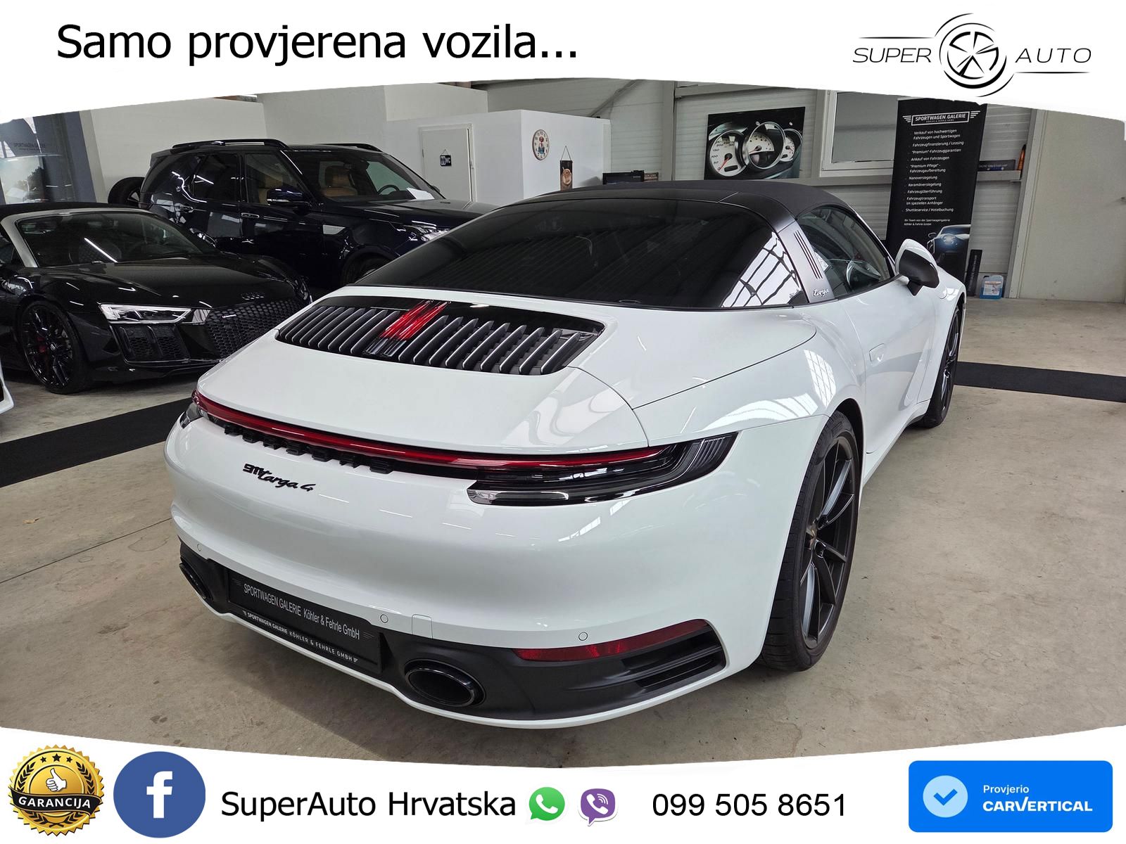 Porsche 911 Targa 4 3.0 (385 KS) PDK LED+GR SJED+ACC