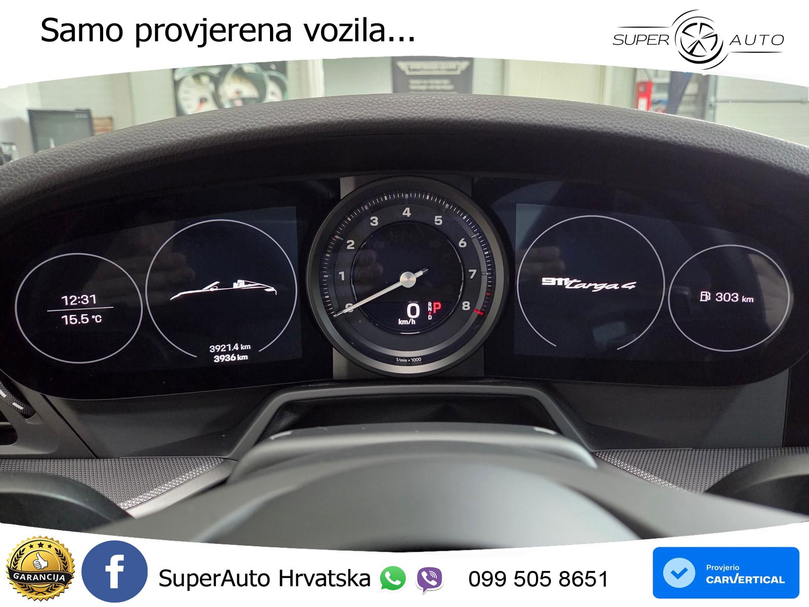 Porsche 911 Targa 4 3.0 (385 KS) PDK LED+GR SJED+ACC