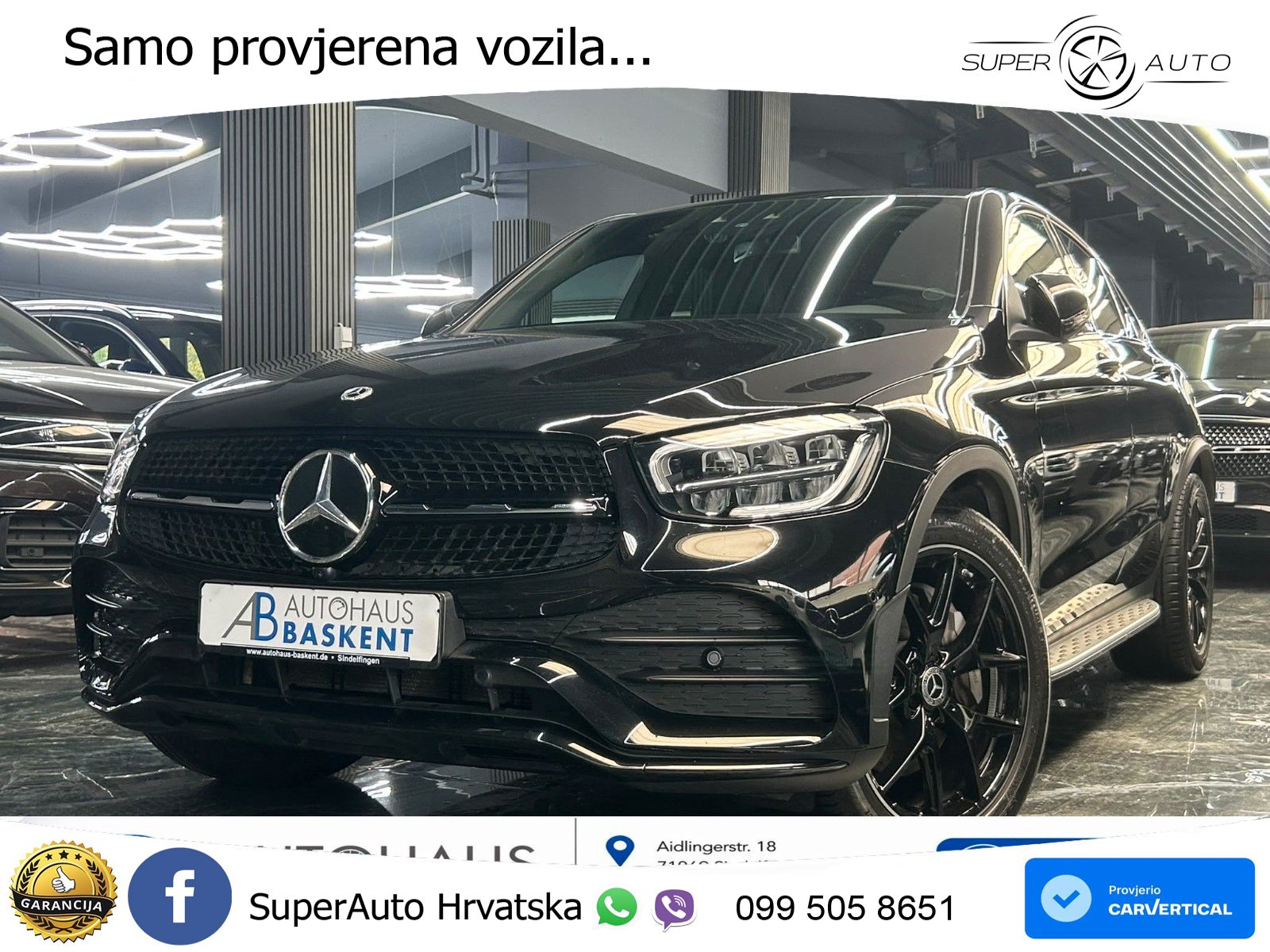 Mercedes GLC Coupe 200 (197 KS) 4MATIC G-TRONIC AMG LED+GR SJED+ACC