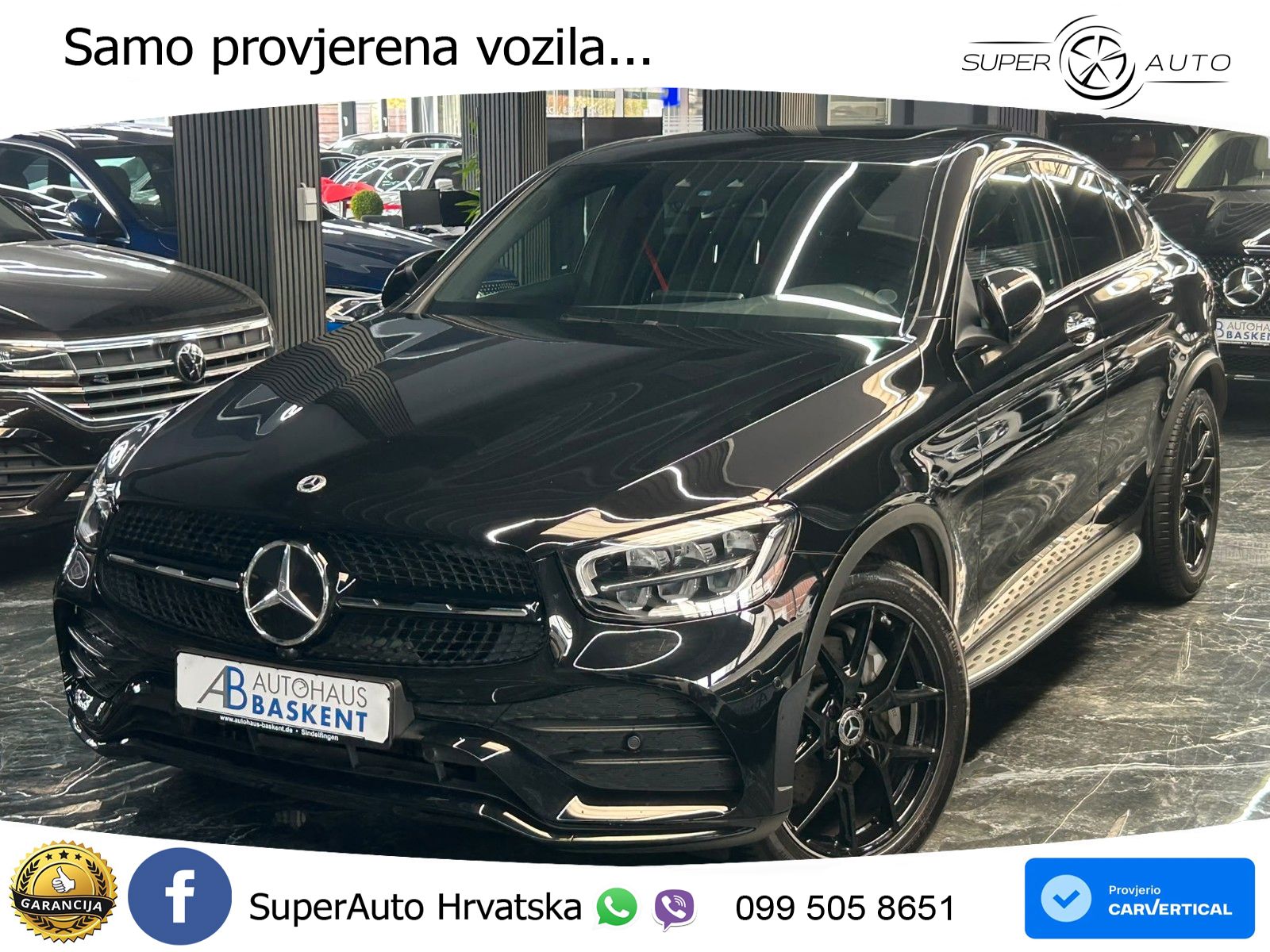 Mercedes GLC Coupe 200 (197 KS) 4MATIC G-TRONIC AMG LED+GR SJED+ACC