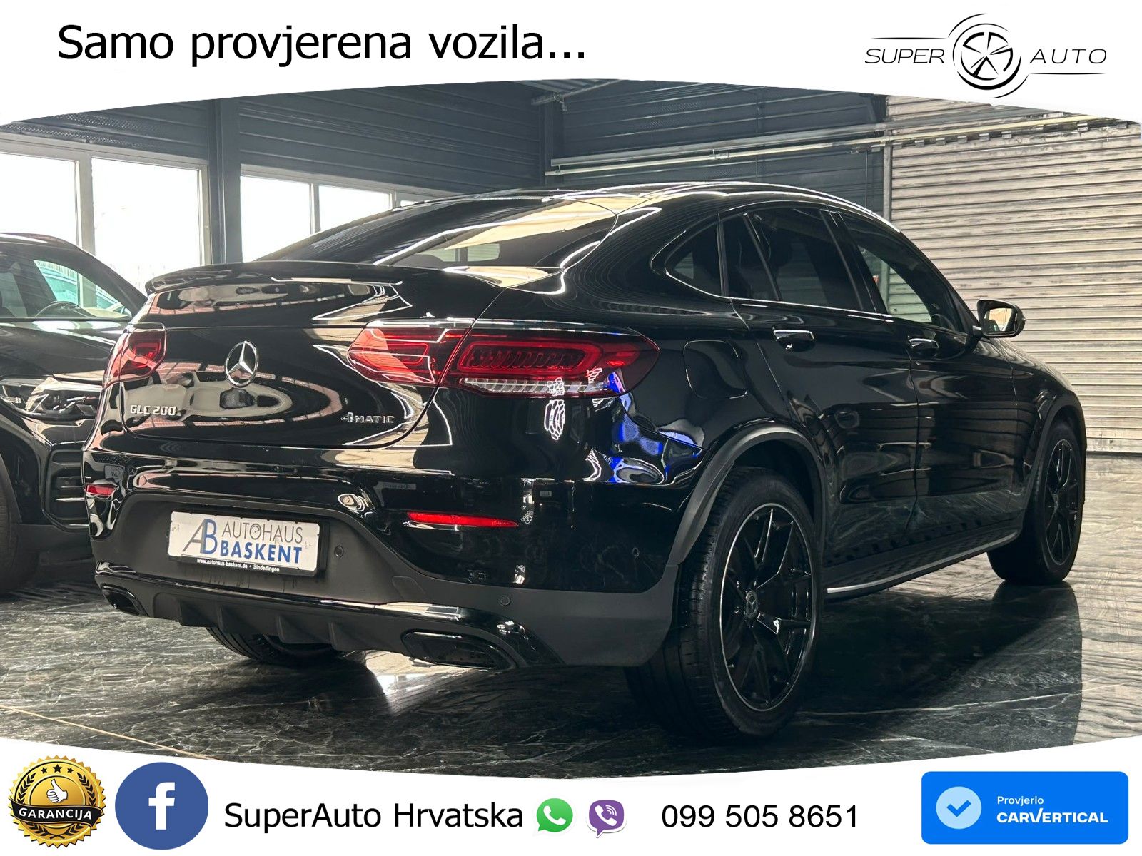 Mercedes GLC Coupe 200 (197 KS) 4MATIC G-TRONIC AMG LED+GR SJED+ACC
