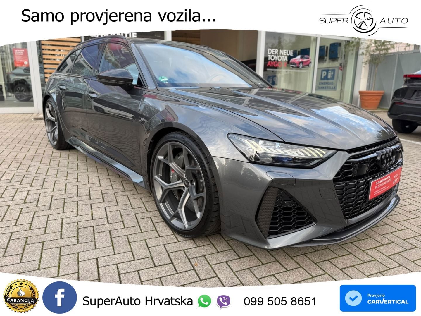 Audi RS6 Avant 4.0 TFSI V8 performance (630 KS)  quattro tiptronic LED+GR SJED+ACC