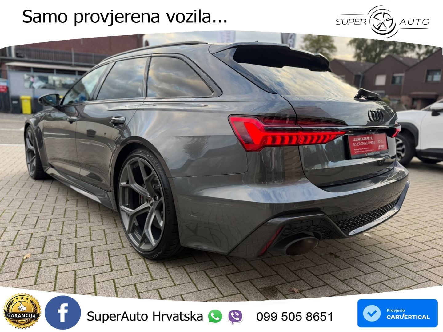 Audi RS6 Avant 4.0 TFSI V8 performance (630 KS)  quattro tiptronic LED+GR SJED+ACC