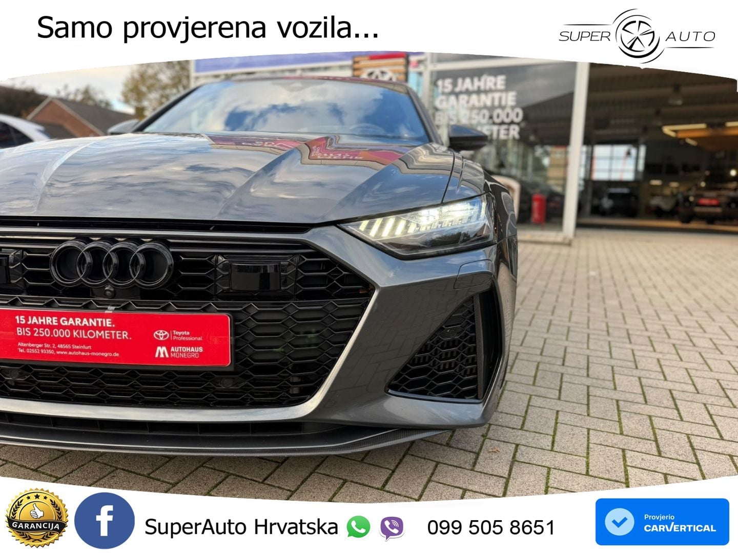 Audi RS6 Avant 4.0 TFSI V8 performance (630 KS)  quattro tiptronic LED+GR SJED+ACC