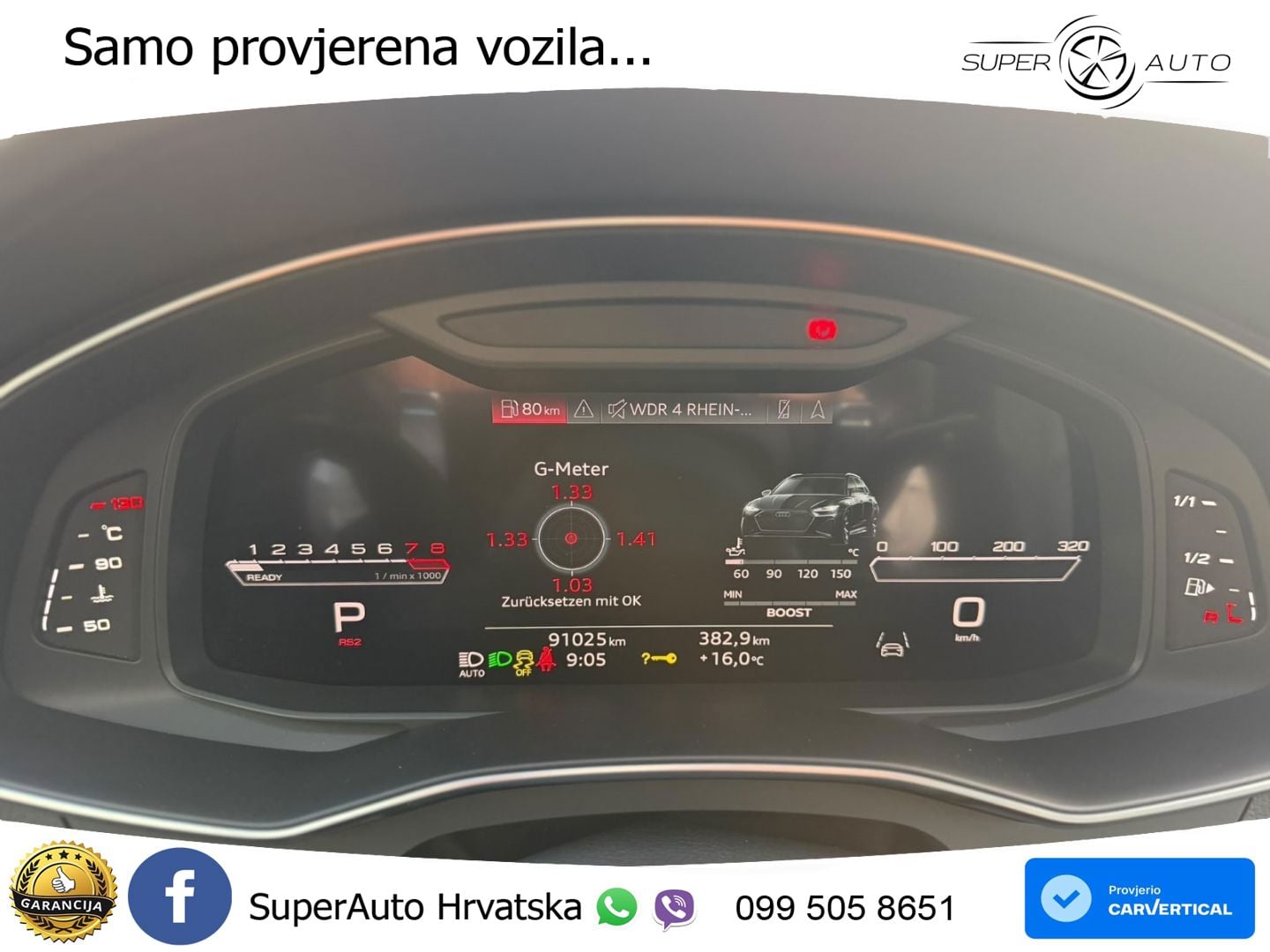 Audi RS6 Avant 4.0 TFSI V8 performance (630 KS)  quattro tiptronic LED+GR SJED+ACC