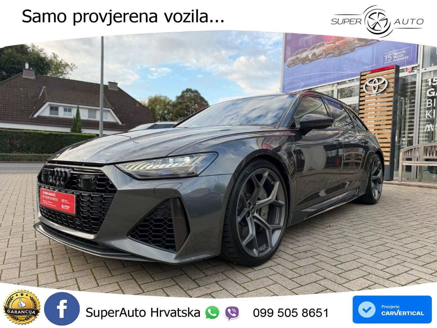 Audi RS6 Avant 4.0 TFSI V8 performance (630 KS)  quattro tiptronic LED+GR SJED+ACC