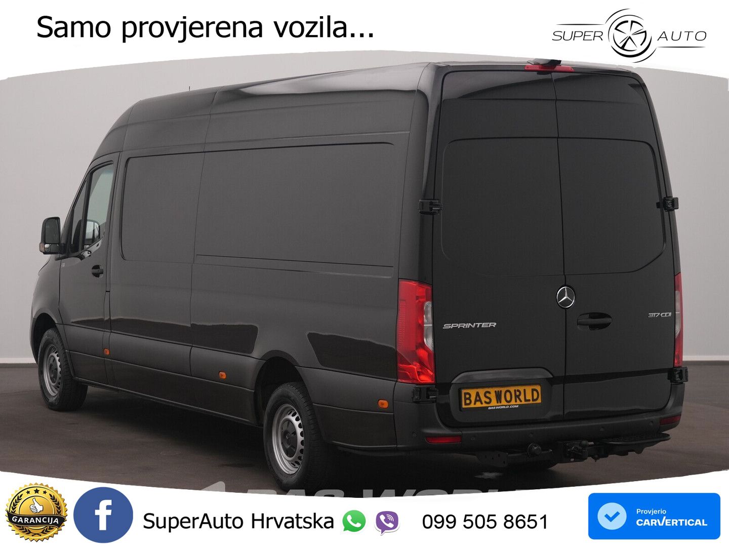Mercedes-Benz Sprinter 317 CDI Automaat L3H2 3,5t Trekhaak AC/ 170 KS