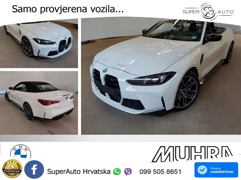 BMW M4 Convertible Competition 3.0 (530 KS) xDrive Steptronic M Sport LED+GR SJED+ACC