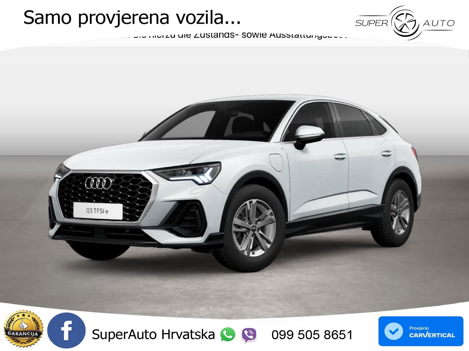 Audi Q3 Sportback 45 TFSIe (245 KS) S tronic S line LED+GR SJED+ACC