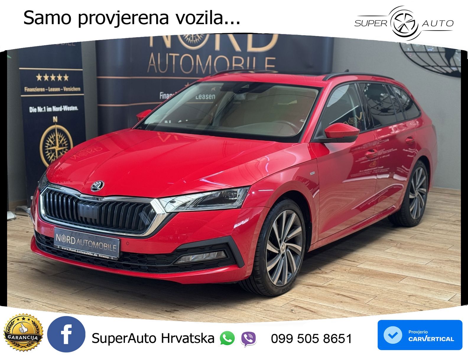 Škoda Octavia Combi 2.0 TDI (150 KS) DSG LED+GR SJED+ACC