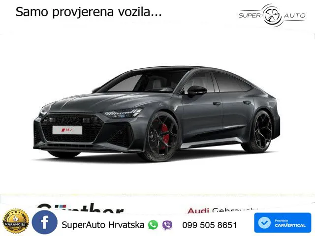 Audi RS7 4.0 TFSI V8 performance (630 KS) quattro tiptronic LED+GR SJED+ACC